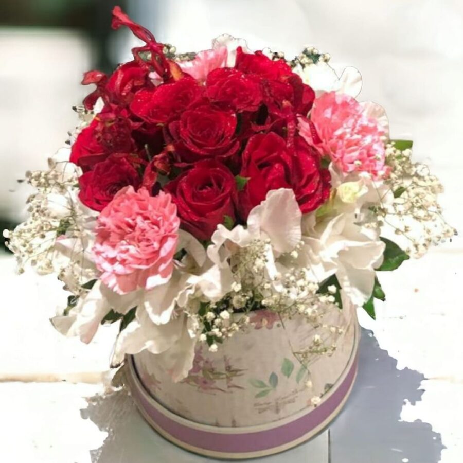 PINK AND RED ELEGANCE IN THE BOX