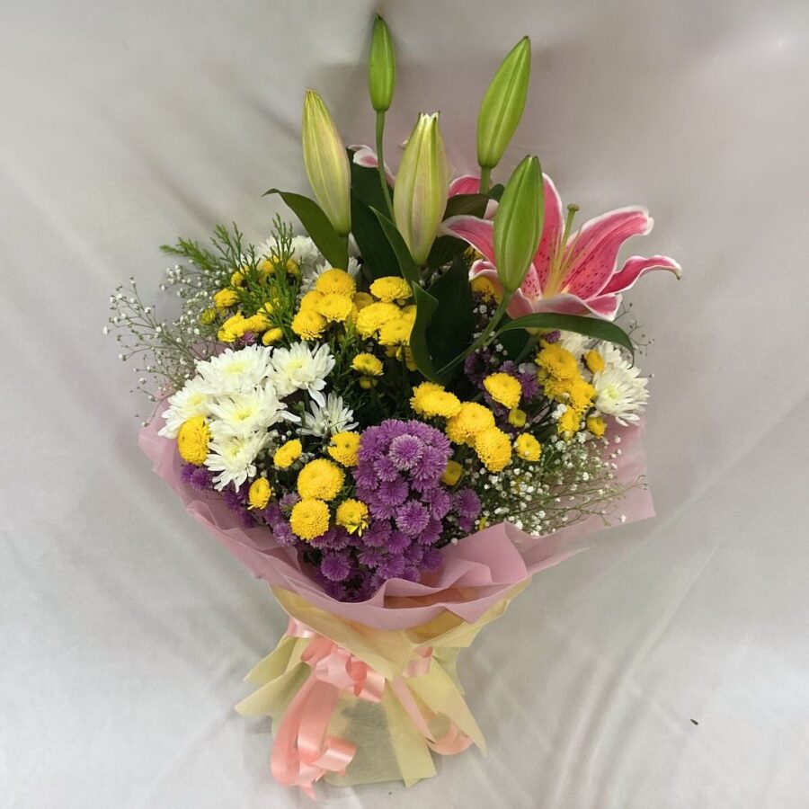 SHEER SATISFACTION HAND TIED BOUQUET
